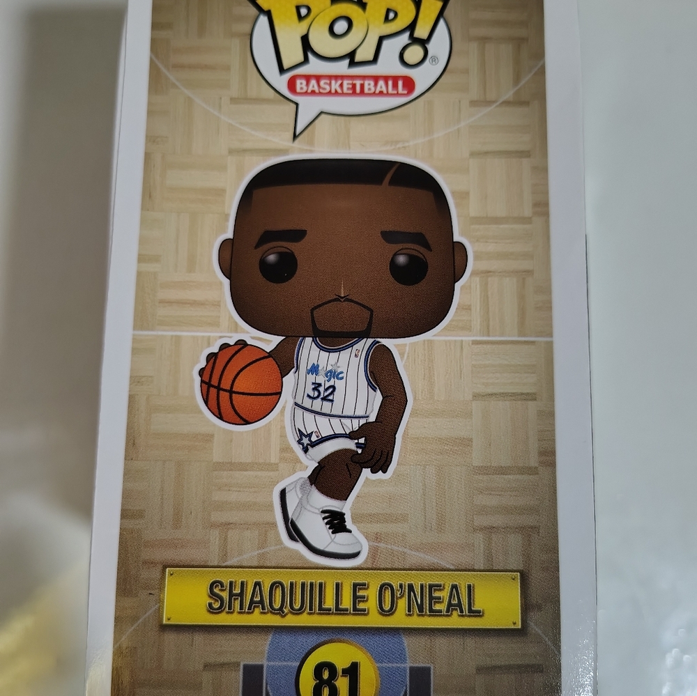 Funko Pop! Basketball Shaquille O'Neal (Orlando Magic) #81 - White/Blue - Picture 3 of 4